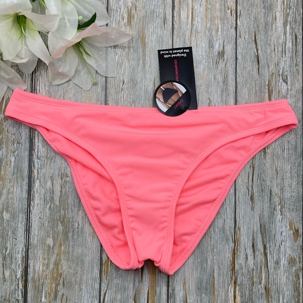 Cheeky Bikini Swim Bottoms, Size M